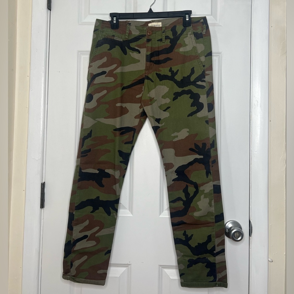 Denim & Supply Ralph Lauren Green Camouflage Pants